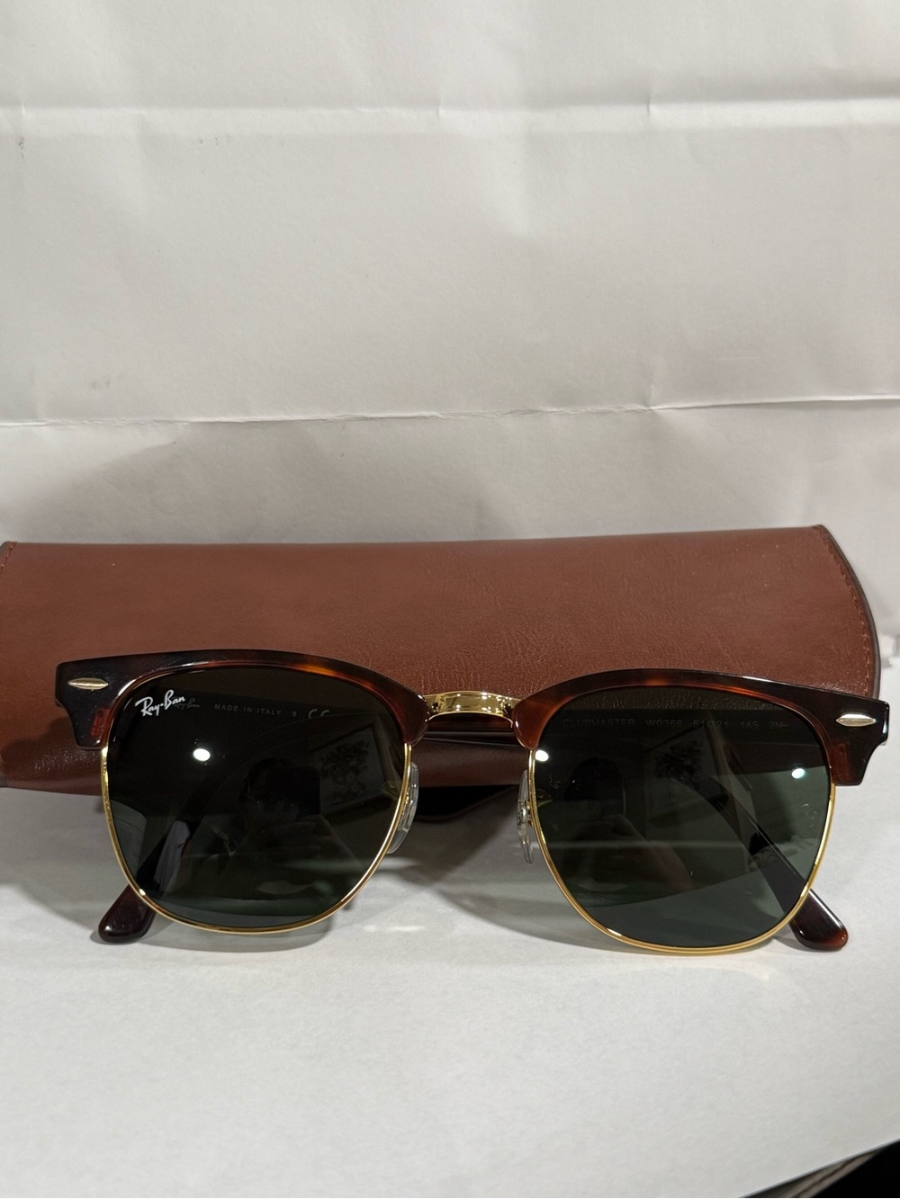 Ray-Ban Clubmaster RB3016 Sunglasses - Tortoise/Gold